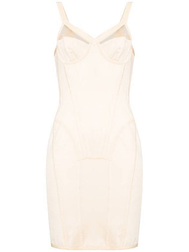 Women's Corset Short Dress Ivory - BURBERRY - BALAAN 1