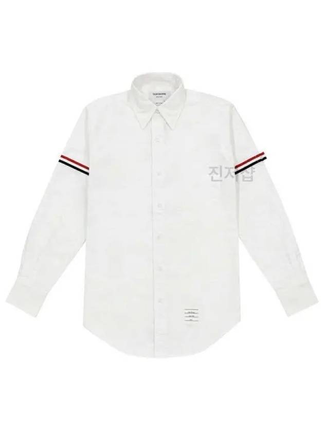 Armband Oxford Long Sleeve Shirt White - THOM BROWNE - BALAAN 2