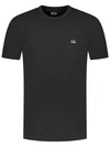 Logo Short Sleeve T-Shirt Black - CP COMPANY - BALAAN 3