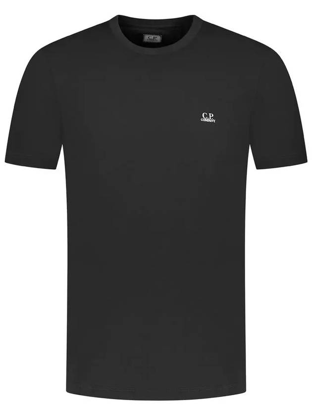 Logo Short Sleeve T-Shirt Black - CP COMPANY - BALAAN 3