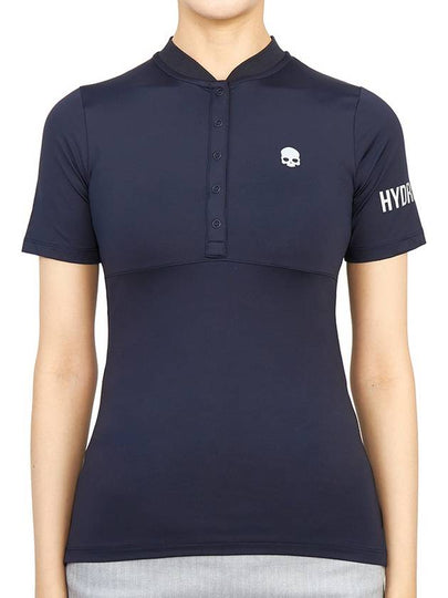 Women's Golf Serafino Classic Short Sleeve PK Shirt Navy - HYDROGEN - BALAAN 2