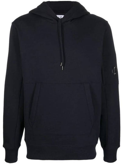 Diagonal Raised Fleece Hoodie Navy - CP COMPANY - BALAAN 2