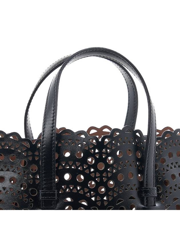 Mina 20 Vienne Wave Lux Calfskin Tote Bag Black - ALAIA - BALAAN 9