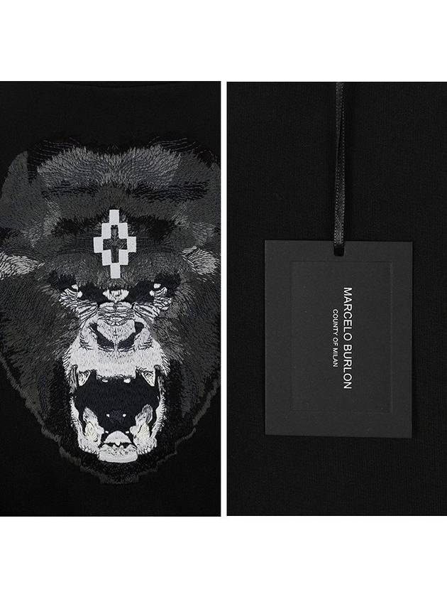 SAN 2059 1001 Embroidered monkey sweatshirt - MARCELO BURLON - BALAAN 6