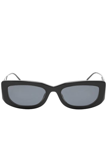 Eyewear Triangle Logo Square Sunglasses Black - PRADA - BALAAN 1