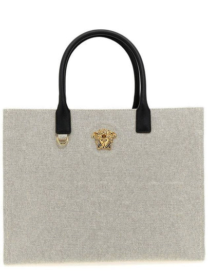 gold Medusa canvas tote bag beige - VERSACE - BALAAN 2