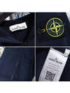 Wappen Patch Brushed Hooded Zip Up 64220 Navy - STONE ISLAND - BALAAN 4