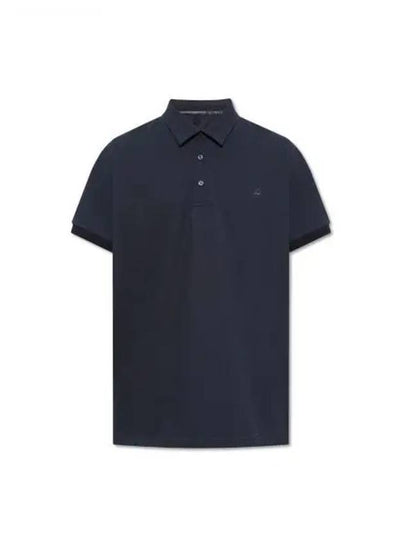 Logo Cotton Polo Shirt Navy - ETRO - BALAAN 2