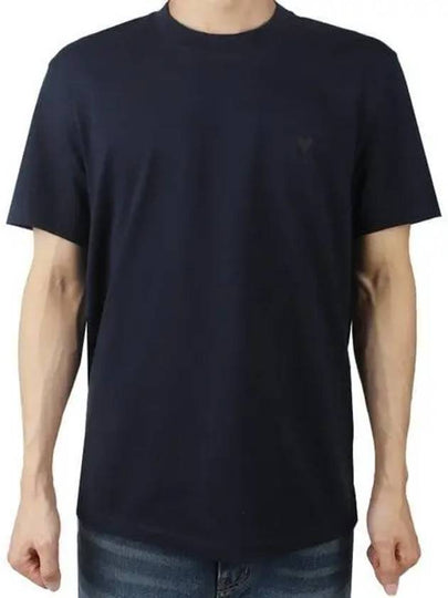 De Coeur Short Sleeve T-Shirt Navy - AMI - BALAAN 2