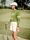 BORN TO GOLF CREW NECK SWEATER BORN TO GOLF CREW NECK SWEATER GREEN - MONBIRDIE GOLF - BALAAN 5