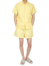 Poplin Pajamas Organic Cotton Short Sleeve Shirt Lemonade - TEKLA - BALAAN 6