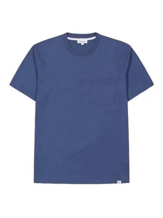 Johannes Standard Pocket Short Sleeve T Shirt Calcite Blue N0105537187 - NORSE PROJECTS - BALAAN 1