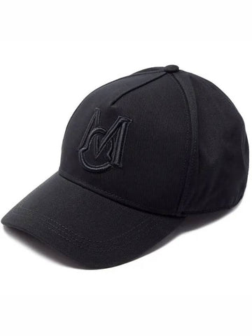 M Logo Symbol Embro Cotton Baseball Cap Black 3B75300 03321 999 - MONCLER - BALAAN 1