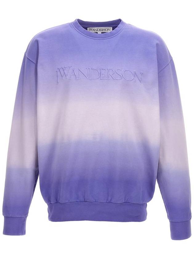 Embroidered Logo Gradient Sweatshirt Lavender - JW ANDERSON - BALAAN 2