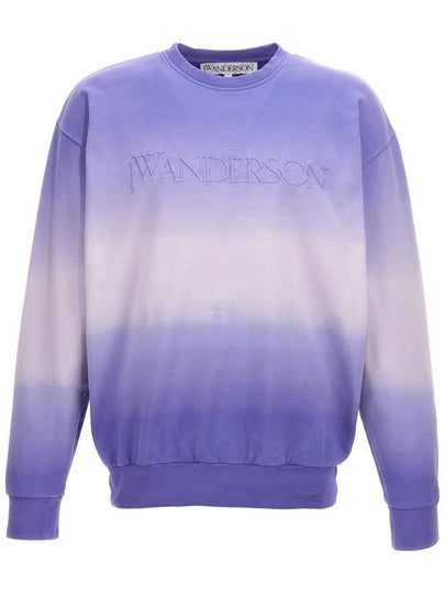 Embroidered Logo Gradient Sweatshirt Lavender - JW ANDERSON - BALAAN 2