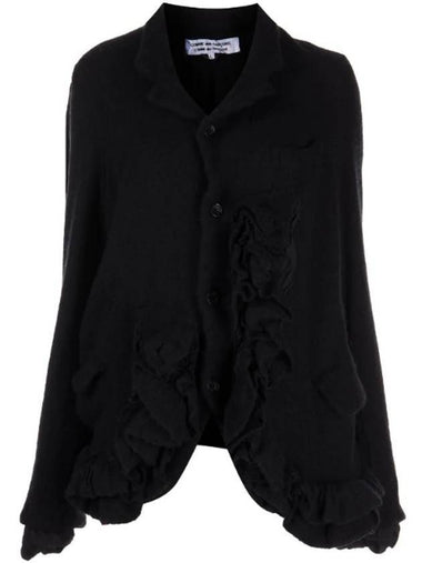 Women's Wool Jacket Black - COMME DES GARCONS - BALAAN 1