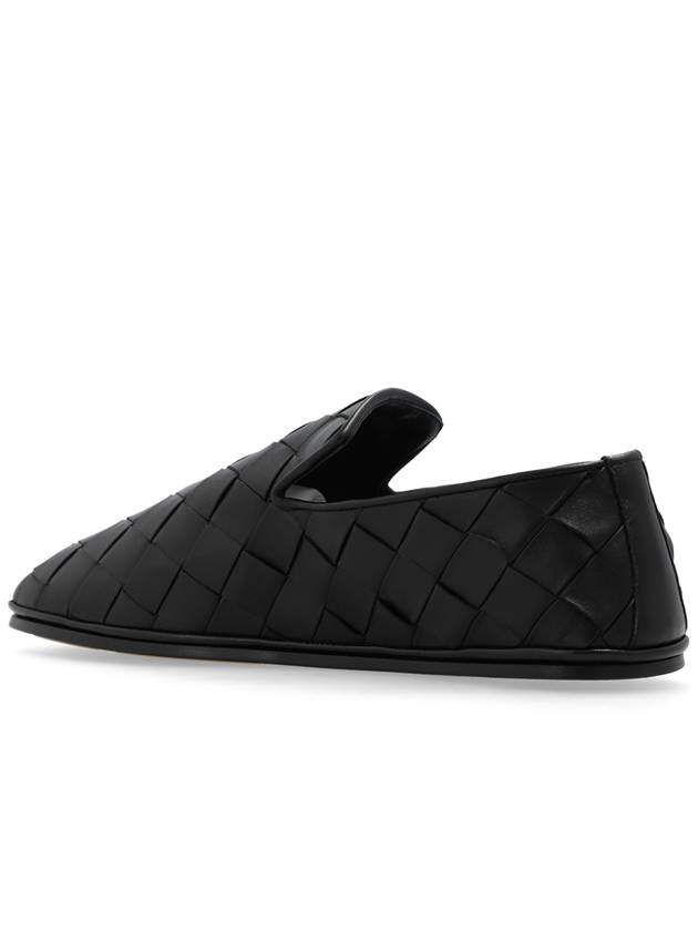 Intrecciato Leather Loafers Black - BOTTEGA VENETA - BALAAN 6