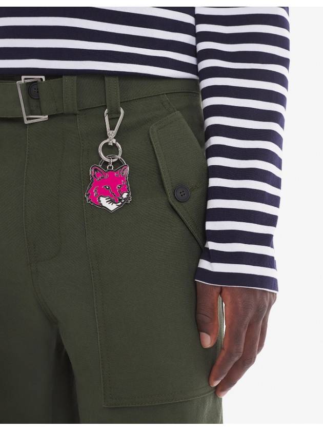 bold fox head metal keyring pink - MAISON KITSUNE - BALAAN 4