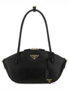 Small Leather Hand Shoulder Bag Black - PRADA - BALAAN 2