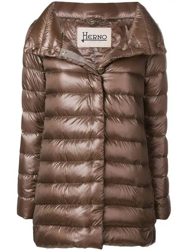 Amelia Goose Down Padding Brown - HERNO - BALAAN 1