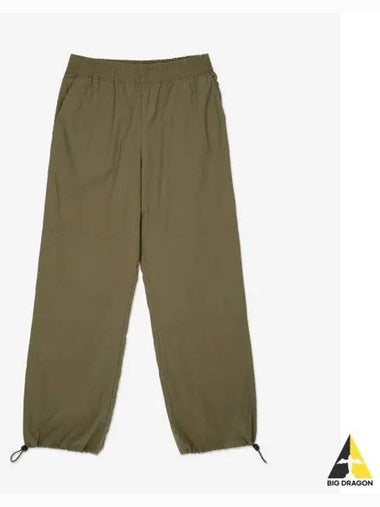 Loose fit banded waist pants Olive ZEPHYRSNM920OLIVE - STUDIO NICHOLSON - BALAAN 1