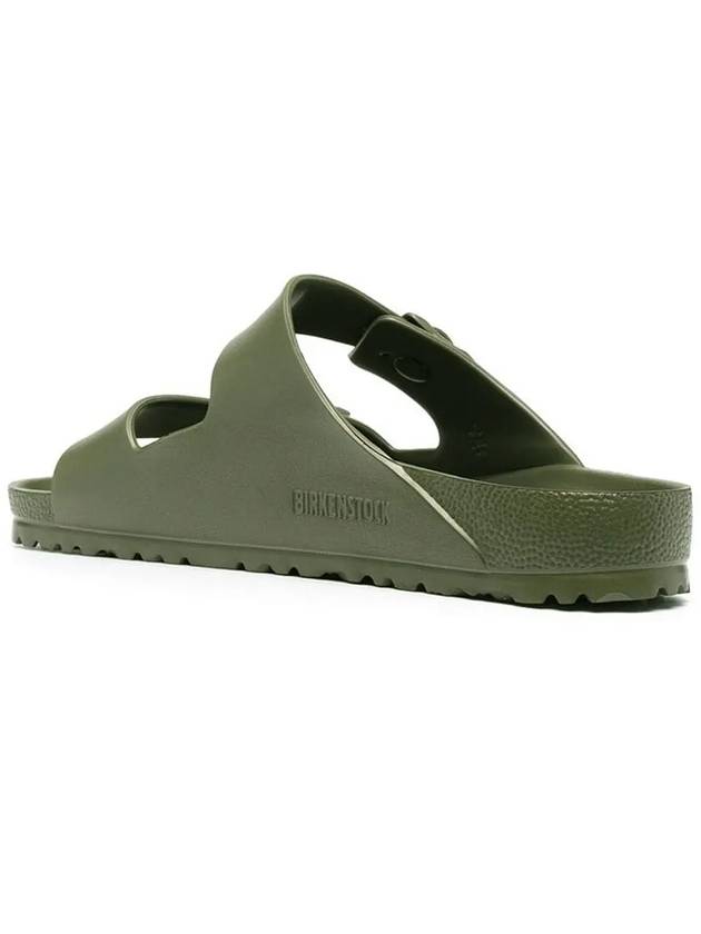 Arizona Eva Buckle Slippers Khaki - BIRKENSTOCK - BALAAN 4