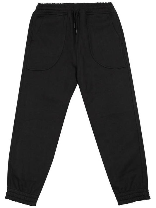 University Circle Wool Patch Sweatpants Black MSP2088 - IFELSE - BALAAN 1