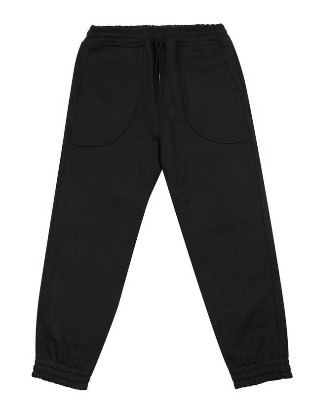 University Circle Wool Patch Sweatpants Black MSP2088 - IFELSE - BALAAN 1