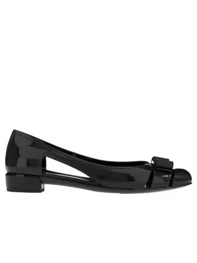 Vara Bow Jelly Ballet Flat Black - SALVATORE FERRAGAMO - BALAAN 3