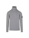 Shadow Project Wool Turtleneck Grey - STONE ISLAND - BALAAN 2