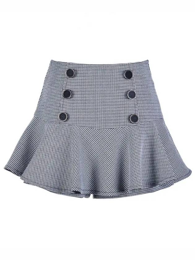 golf wear check button flower skirt check button flower skirt Black - J JANE - BALAAN 2