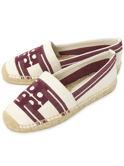 Logo Cotton Espadrille Dark Red - TORY BURCH - BALAAN 2