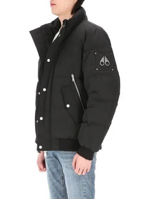 High Neck Quilted Jacket Black - MOOSE KNUCKLES - BALAAN 2