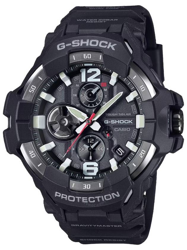 Casio G-Shock Master Of G - Air Alarm World Time Black Dial Watch GR-B300-1A - CASIO - BALAAN 1