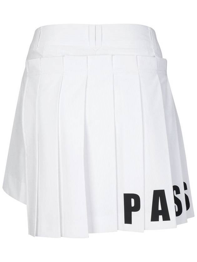 Front and back pleated short culotte pants WH - PASSARDI - BALAAN 2