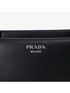 Logo Softie Mini Shoulder Bag Black - PRADA - BALAAN 4