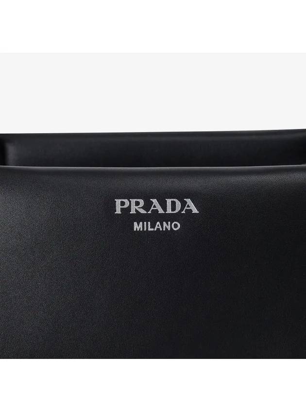 Logo Softie Mini Shoulder Bag Black - PRADA - BALAAN 4