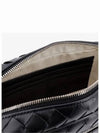 Intrecciato Zipper Leather Pouch Bag Black - BOTTEGA VENETA - BALAAN 4