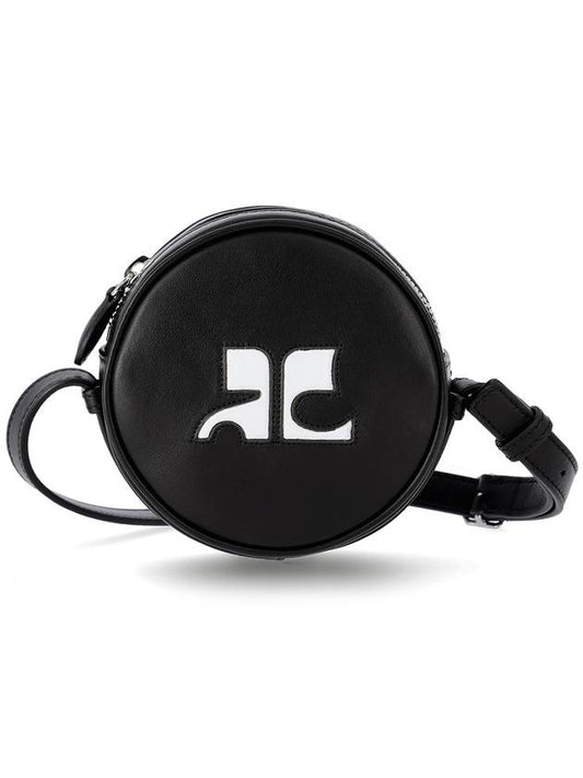 Reedition Logo Circle Shoulder Bag Black - COURREGES - BALAAN 2