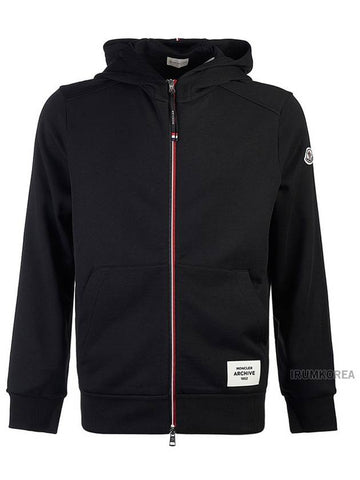 Men s Logo Patch Hooded Zip up 8G00004 89A8F 999 - MONCLER - BALAAN 1