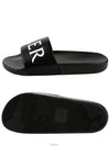 Logo Slippers Black - MONCLER - BALAAN 5