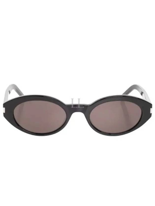 Eyewear Oval Frame Sunglasses Black - SAINT LAURENT - BALAAN 2