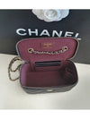 Classic Gold CC Logo Cosmetic Caviar Chain Cross Bag Black - CHANEL - BALAAN.