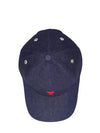 ADC Heart Logo Embro Denim Baseball Cap Hat Indigo - AMI - BALAAN 4