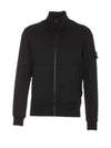 Cotton Fleece Zip-up Jacket Balck - STONE ISLAND - BALAAN 2