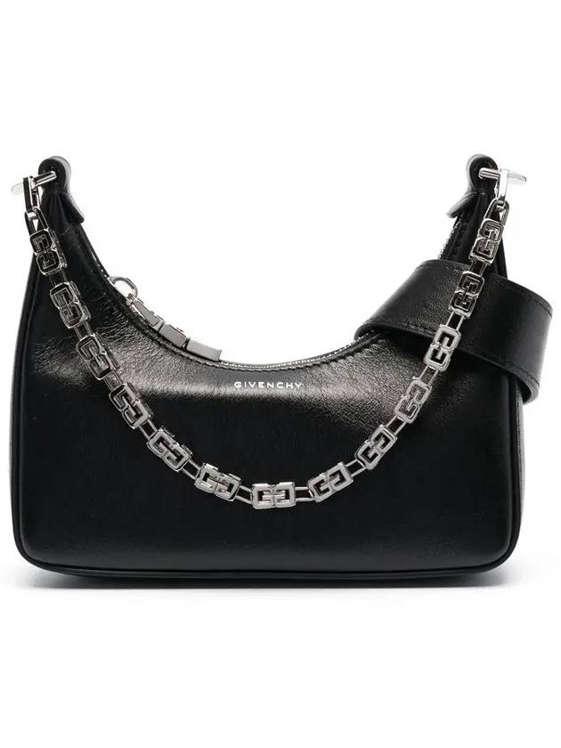 Moon Cut-out Chain Small Shoulder Bag Black - GIVENCHY - BALAAN 3