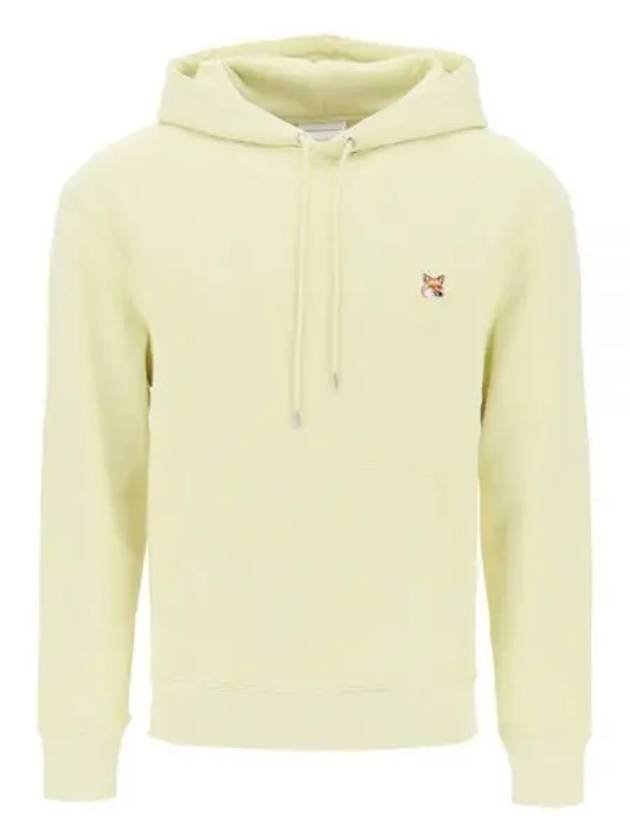 Fox Head Patch Regular Hoodie Chalk Yellow - MAISON KITSUNE - BALAAN 2