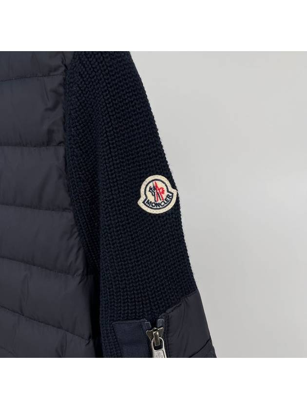 Knit padding hood zip up navy size S - MONCLER - BALAAN 6