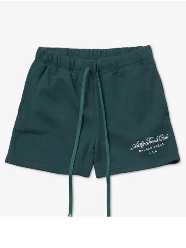 Women's Logo Sweatshirt Tennis Shorts Green - AUTRY - BALAAN 2