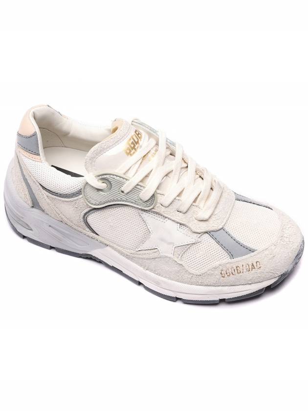 Mesh and Suede Leather Dad-Star Sneakers White Beige - GOLDEN GOOSE - BALAAN 4